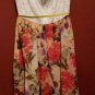 BCX Floral Overlay Eyelet Strapless Hi Low Dress with Belt Ladies Juniors Size 9
