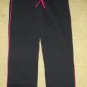 NWT Black and Pink ATHLETECH Athletic Pants Juniors Size 9 MEDIUM