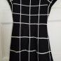 MY MICHELLE Black and White Knit Short Sleeved Dress Girls Size 5-6