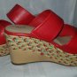 MARK Red Woven Wedge Platform Sandal Ladies Size 8 NEW