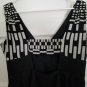 BCBGeneration Black and White Cut Out Back Sleeveless Dress Ladies Size 12
