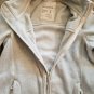 AEROPOSTALE Pale Gray Zip Front Fleece Jacket Ladies SMALL