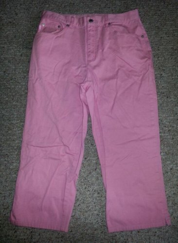 RALPH LAUREN Pink Capri Length Jeans Ladies Size 8