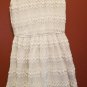 UP by Ultra Pink Lined White Lace Sleeveless Dress Junior XS