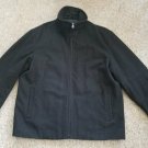 GAP Black Heavy Warm Wool Zip Front Pea Coat Ladies XLARGE 16-18