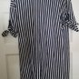 ASOS Navy Blue and White Striped Short Sleeved Dress Ladies Size 8