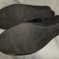 Black with Silver Suede Wedge Clog Ladies Size 8