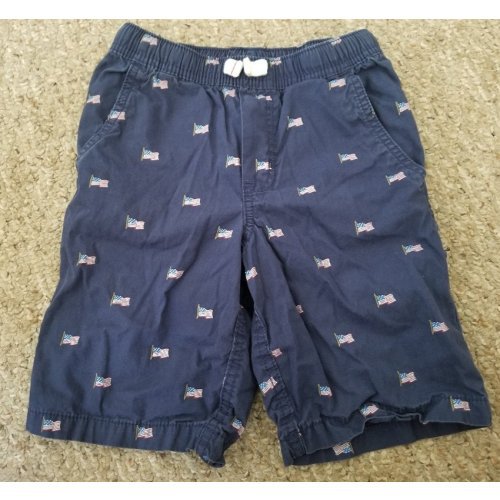 CARTER&acirc;��S Blue Flag Print Athletic Style Shorts Boys Size 7