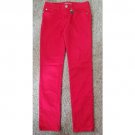 CELEBRITY PINK Red Stretch Denim Jeans Leggings Girls Size 12