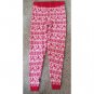 PRIMARK Red and White Holiday Print Knit Sleep Pants Base Layer SMALL 6-8