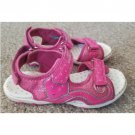 GEOX Pink Italian Patent Light Up RESPIRA Sandals Youth Girls Size 3.5