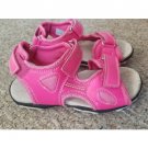 GEOX Pink Italian Patent RESPIRA Sandals Youth Girls Size 1