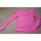 FADED GLORY Pink I DAZZLE Organic Cotton Long Sleeved Top Girls 10-12