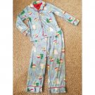 Blue Baby Yoda STAR WARS Holiday Print Flannel Pajamas Size 4-5