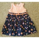 CARTER’S Stripes and Flowers Sleeveless Dress Girls Size 18 months
