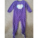CARTER’S Purple Polka Dot Fleece Blanket Sleeper Girls Size 3T