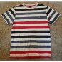 NAUTICA Red White Blue Striped Short Sleeved Top Boys Size 10-12