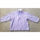 LANDS END Lilac Half Zip Fleece Pullover Girls Size 4