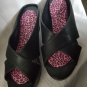 KELLY & KATIE Black Open Toe Wedge Shoe Ladies Size 8
