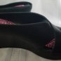 KELLY & KATIE Black Open Toe Wedge Shoe Ladies Size 8
