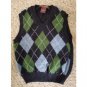 BROOKS BROTHERS Navy Argyle Lambswool Knit Sweater Vest Boys XS 2T