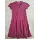 OLD NAVY Maroon Short Sleeved Polo Dress Girls Size 10-12