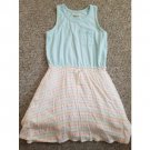 TUCKER + TATE Sherbet Blue Striped Sleeveless Dress Girls Size 7