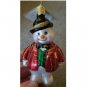 OLD WORLD CHRISTMAS Dapper Snowman Painted Glass Ornament 2007
