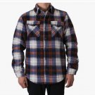 ZENTHACE Men's Warm Sherpa Lined Fleece Plaid Flannel Shirt Jacket XL