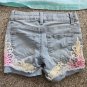 JUMPING BEANS Pink Heart Print Tank SO Crochet Trim Denim Jeans Shorts Girls Size 5