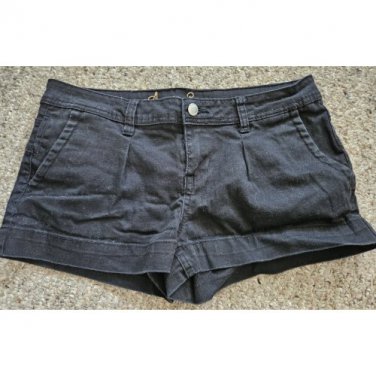 AMERICAN RAG Black Denim Short Shorts Juniors Size 7