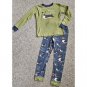 LAZY ONE Green Stud Puffin Long Sleeved Cotton Pajamas Boys Size 8