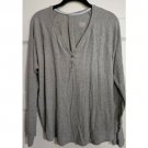 TERRA & SKY Gray Ribbed Long Sleeved Pullover Ladies Plus Size 3XL XXXL