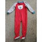 CARTER’S Red Teddy Bear Fleece Blanket Sleeper Boys Size 4T