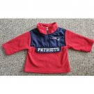 NEW ENGLAND PATRIOTS Red and Navy Fleece Pullover Size 18 months