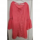 SPEECHLESS Coral Lined Semi Sheer Overlay Lace Front Dress Girls Size 14