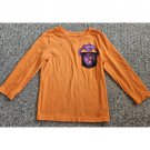 CAT & JACK Orange Monster Halloween Long Sleeved Top Boys Size 4T