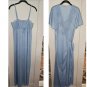 Vintage Blue DIANE VON FURSTENBERG Lace Trim Nightgown and Robe Set