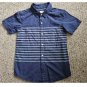 CARTER’S Blue Striped Short Sleeved Button Front Shirt Boys Size 8