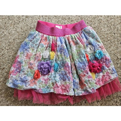 THE CHILDREN&acirc;��S PLACE Floral Print Tulle Tutu Skirt Girls Size 7-8