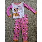 DISNEY Pink MINNIE Halloween Long Sleeved Cotton Pajamas Girls 5T
