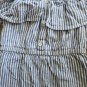OLD NAVY Blue Striped Off Shoulder Linen Sundress Girls Size 4T