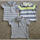 CARTER’S Lot of Short Sleeved Polo Tops Infant Boys Size 12 months
