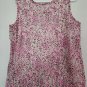 THE CHILDREN&acirc;��S PLACE Lined Pink Floral Print Overlay Sleeveless Top Girls 7-8