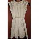 FOREVER 21 White Crochet Trim Sleeveless Cotton Dress Girls Size 9-10