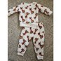 RUDOLPH Fuzzy Sherpa Fleece Infant Pant Set Size 12 months