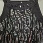NICOLE MILLER Black Silver Sequined Tank Dress Girls Size 14