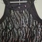 NICOLE MILLER Black Silver Sequined Tank Dress Girls Size 14