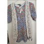 MY MICHELLE Floral Print Boho Dress with Fringed Crochet Vest Girls Size 10