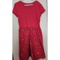 GAP KID Red Floral Print Short Sleeved Dress Girls L Size 10-12